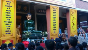 Lễ rước Phật ngọc Thích ca Mâu ni ở chùa Yên Phú Hà Nội